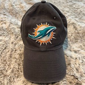 Miami dolphins NFL gray wash women’s baseball hat - adjustable back - one size